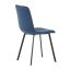 Elegantná jedálenská stolička NOX – modrý zamat, čierny kov Autronic