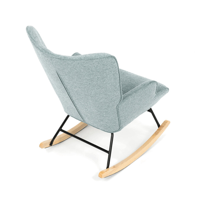 Hojdacie kreslo YAO – modrá, látka, ergonomický dizajn Autronic