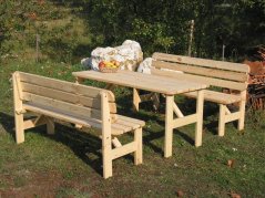 Zahradní lavice VIKING 200 — masiv, nosnost 270 kg