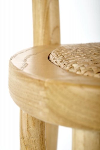 Jídelní židle HEMIA — masiv, přírodní ratan
