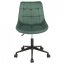 Otočná pracovní židle GAVIS — kov, látka, zelená