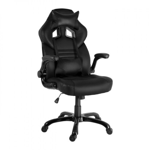 Herní židle A-RACER Q19 –⁠ PU kůže, černá