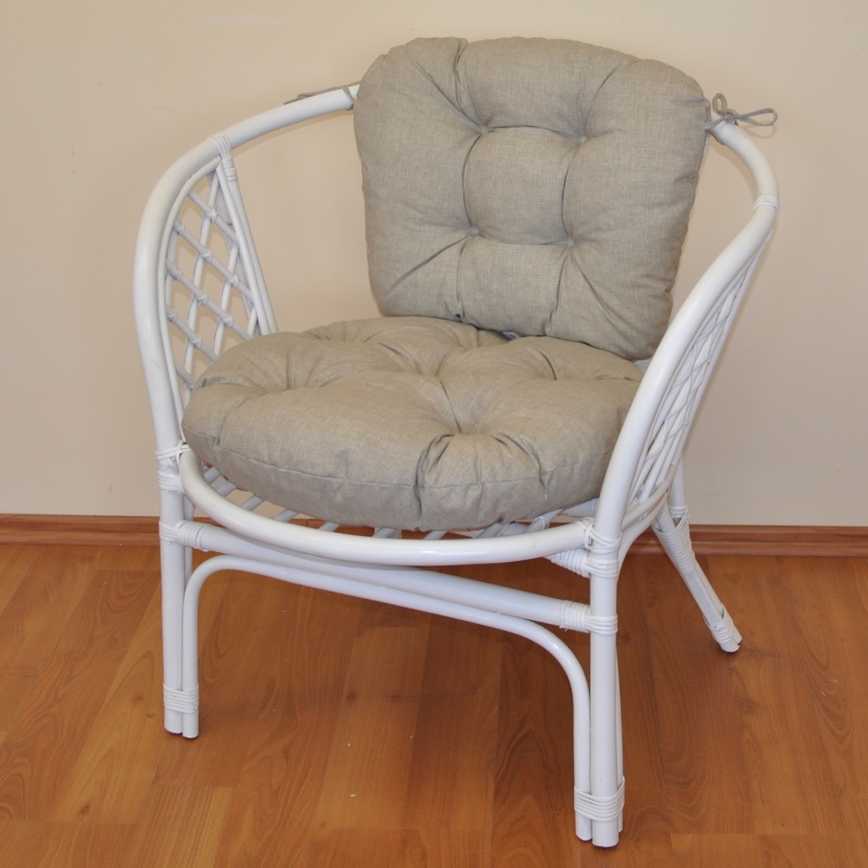 Zahradní křeslo ANTIGUA — ratan, bílá / více barev