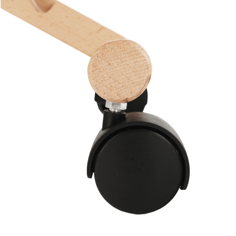 Ergonomická kľakačka GROCO – krémová látka, drevo buk