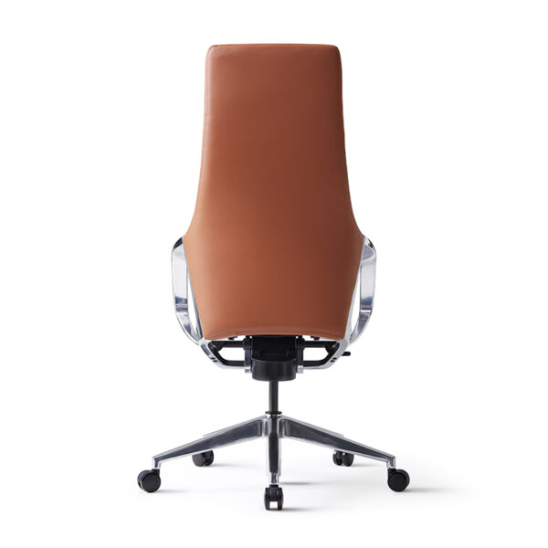 Kancelářské otočné křeslo HONOR ECO -  koženka, hnědá