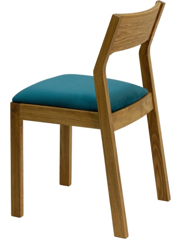 Jídelní židle ALEXA - masiv dub, čalouněný sedák, více barev Bradop