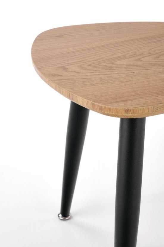 Set konferenčních stolků NICEA 2 — zlatý dub / černá Halmar