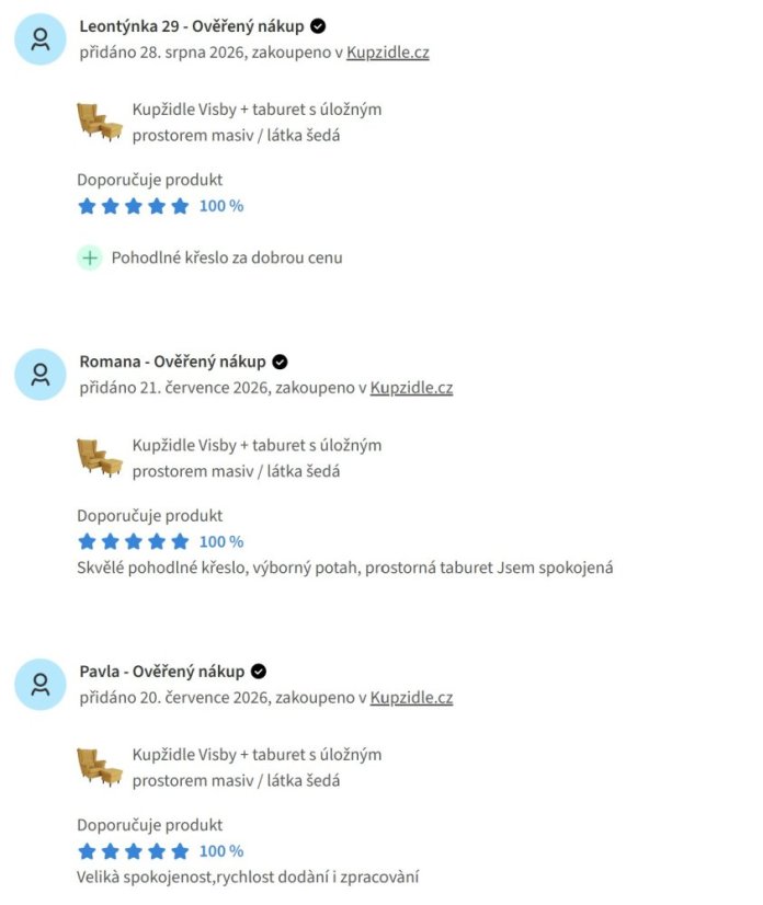 Kreslo VISBY s podnožkou a úložným priestorom – masívne drevo, pet friendly, látka, petrolejovo modrá