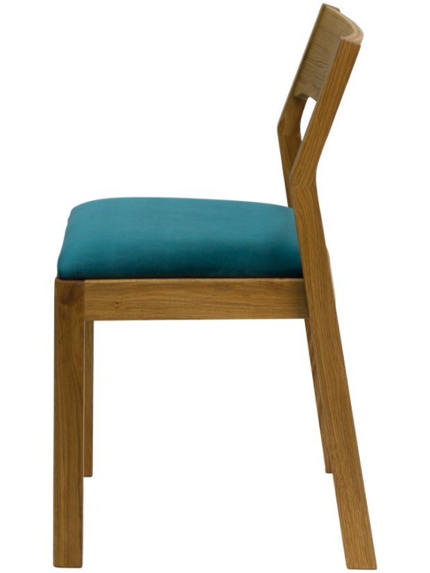 Jídelní židle ALEXA - masiv dub, čalouněný sedák, více barev Bradop