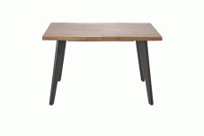 Rozkládací jídelní stůl DICKSON 2 — 150x90 (+60cm), masiv, přírodní