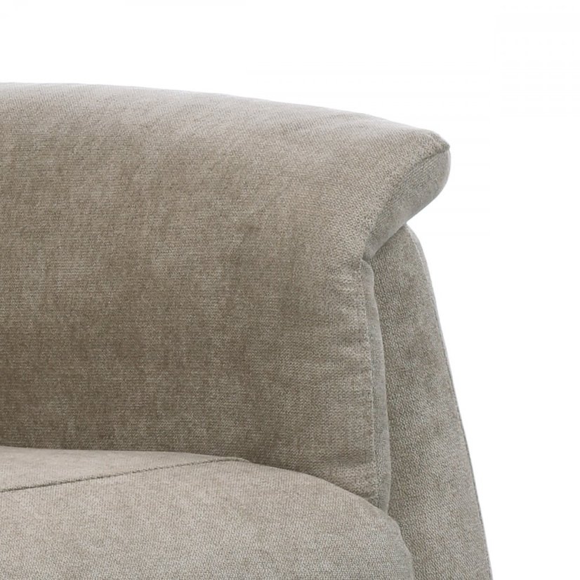 Relaxačné TV kreslo VINCENT s elektrickým polohovaním — cappuccina, 2 motory, nosnosť 140 kg