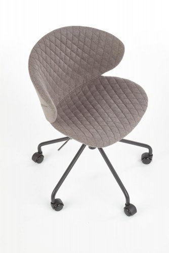 Designová kancelářská židle DANTE –⁠ látka, šedá