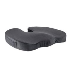 Ergonomický podsedák pod zadok - pamäťová pena, čierna