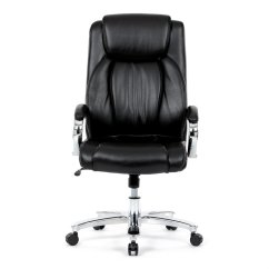 Kancelářské křeslo METRIX — šedá/ černá ekokůže, nosnost 150 kg