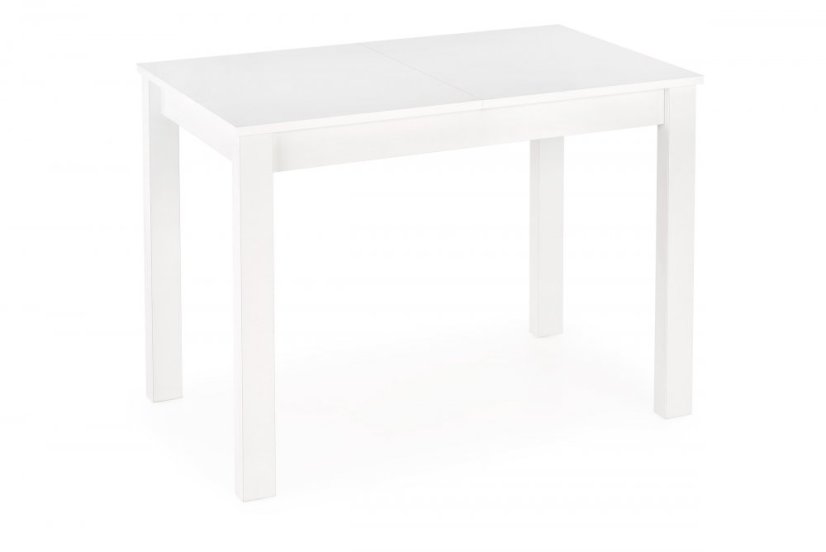 Jídelní rozkládací stůl GINO — 100x60 (+35cm), bílý