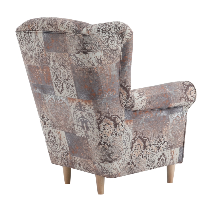 Křeslo ušák CHARLOT — látka, více variant Kondela