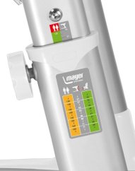 Dětský rostoucí stůl Mayer JUNIOR 32W1 18 – bílý, deska bílá, 90×56–74×63 Mayer