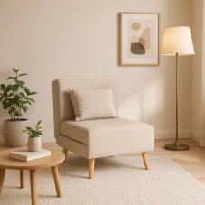 Elegantné kreslo MARRY Béžové - štýlový doplnok do bytu