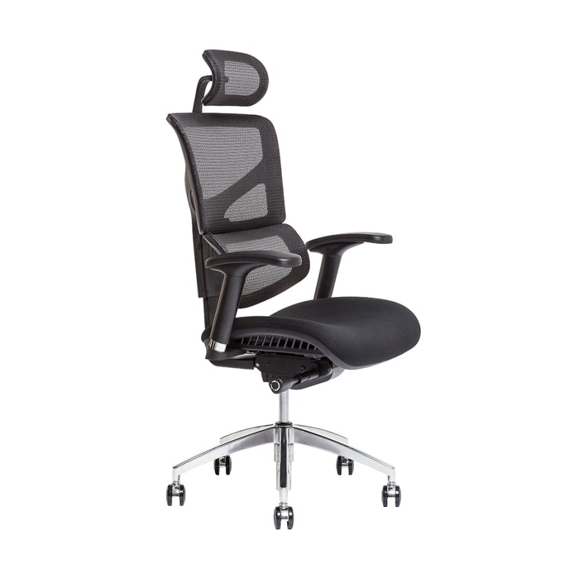 Kancelárska ergonomická stolička MEROPE SP — viac farieb, nosnosť 135 kg - Čalúnenie MEROPE SP: Modrá