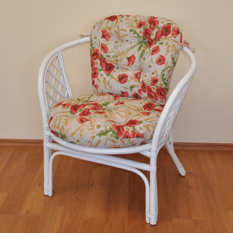 Zahradní křeslo ANTIGUA — ratan, bílá / více barev