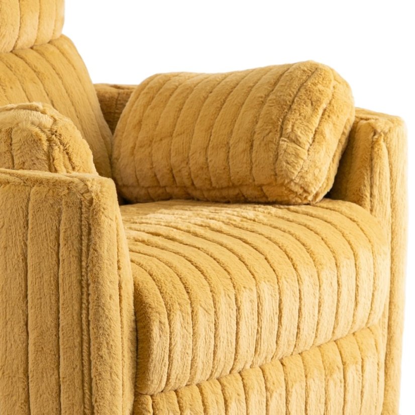 Relaxačné kreslo RAUL v elegantnej horčicovej