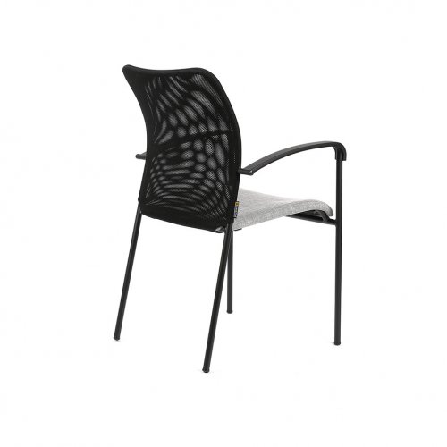 Jednací kovová židle Office Pro TRITON SL – s područkami, více barev - Čalounění Triton SL: F82 šedá
