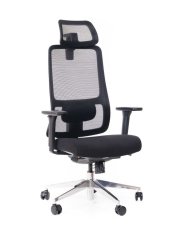 Kancelářská ergonomická židle Sego STRETCH New— černá Sego
