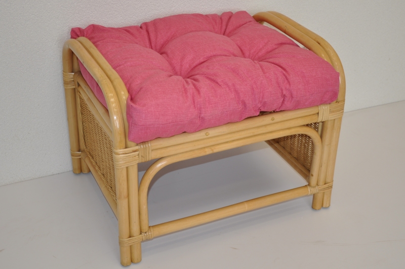 Taburet KARAS — ratan, medová / více barev