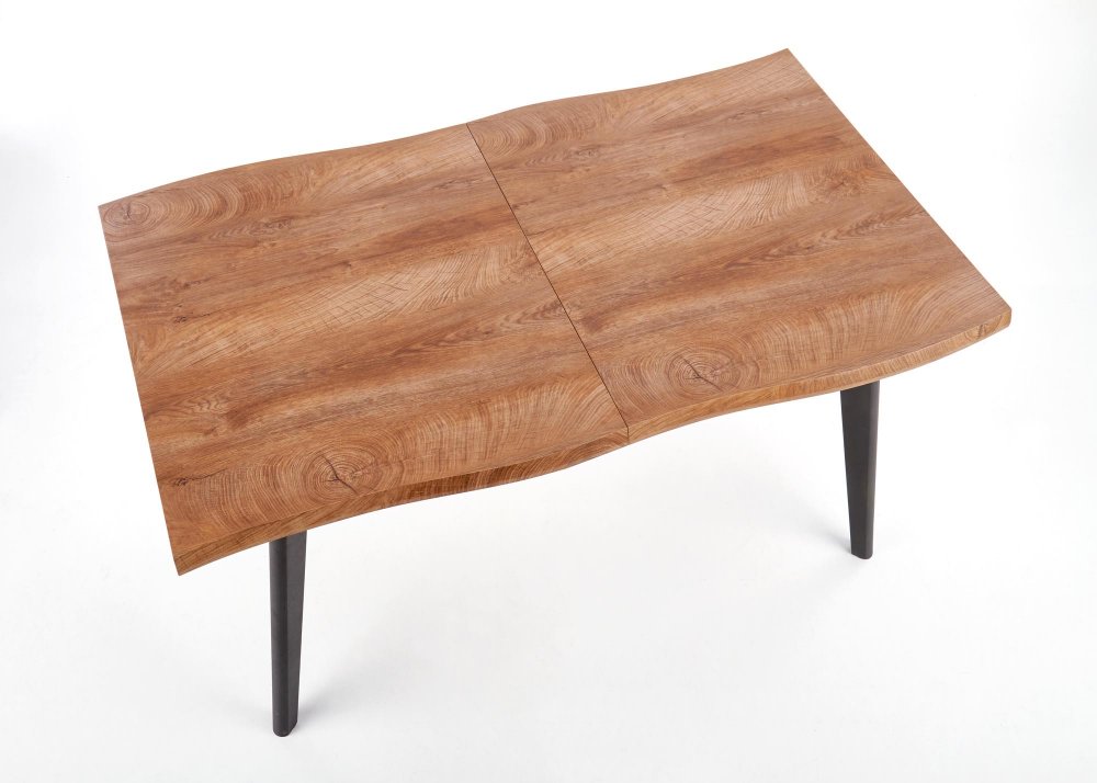 Rozkládací jídelní stůl DICKSON — 150x90 (+60cm), černá / přírodní Halmar (obrázek 3)