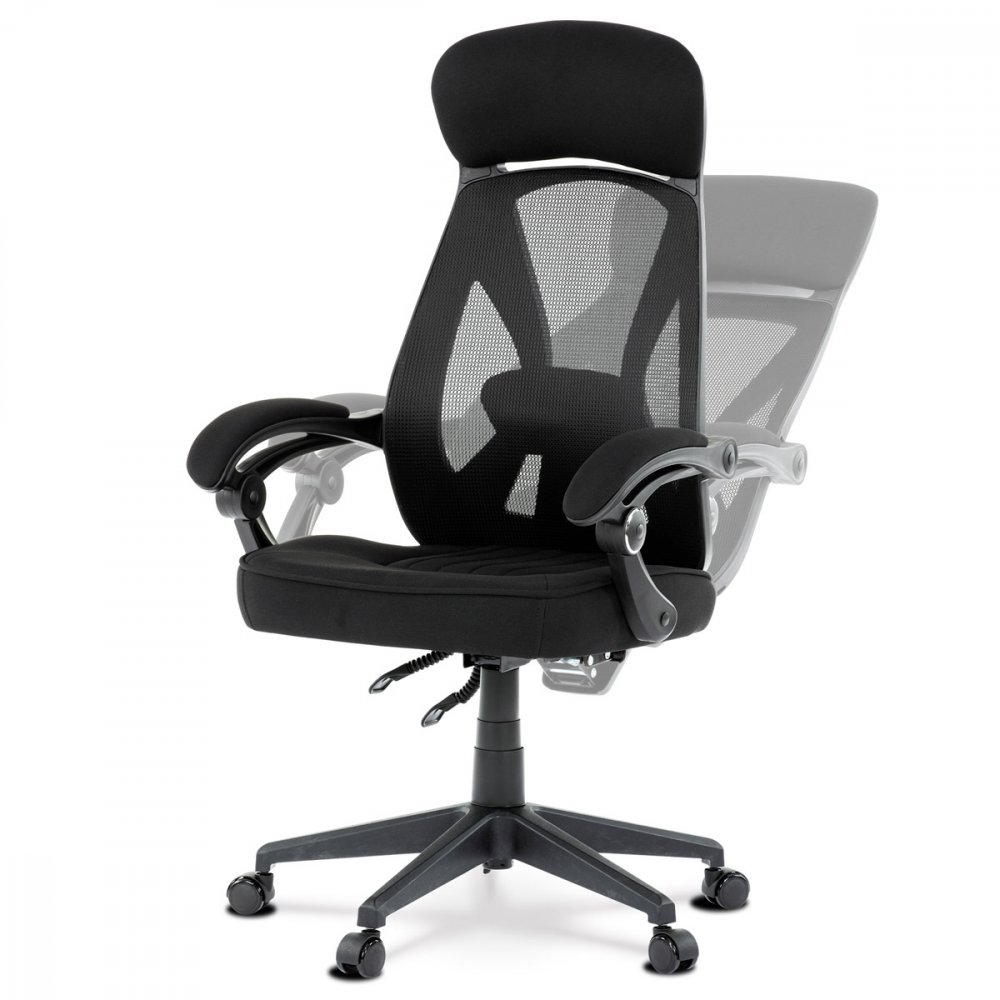 Kancelářská ergonomická židle FOREX – látka, síť, černá Autronic (obrázek 5)