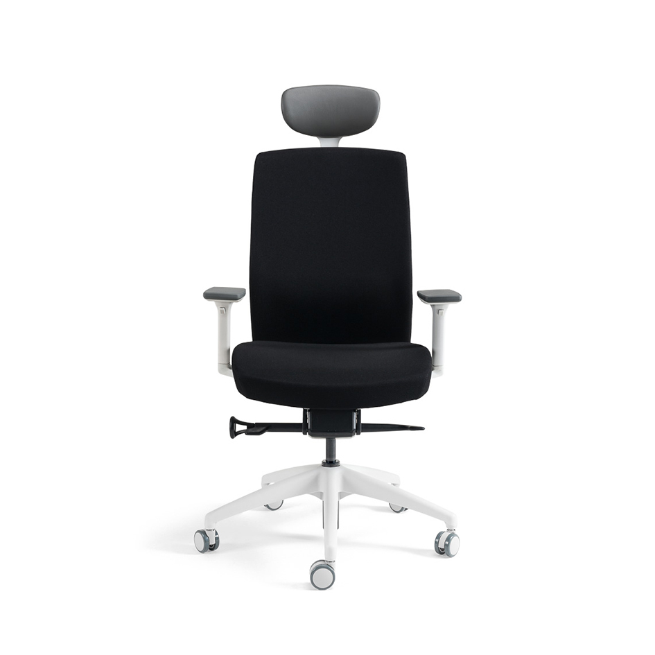 Kancelářská ergonomická židle BESTUHL J2 WHITE SP — více barev, s podhlavníkem Černá 201 (obrázek 11)