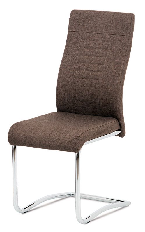 Jídelní židle GURA — chrom, více barev Hnědá