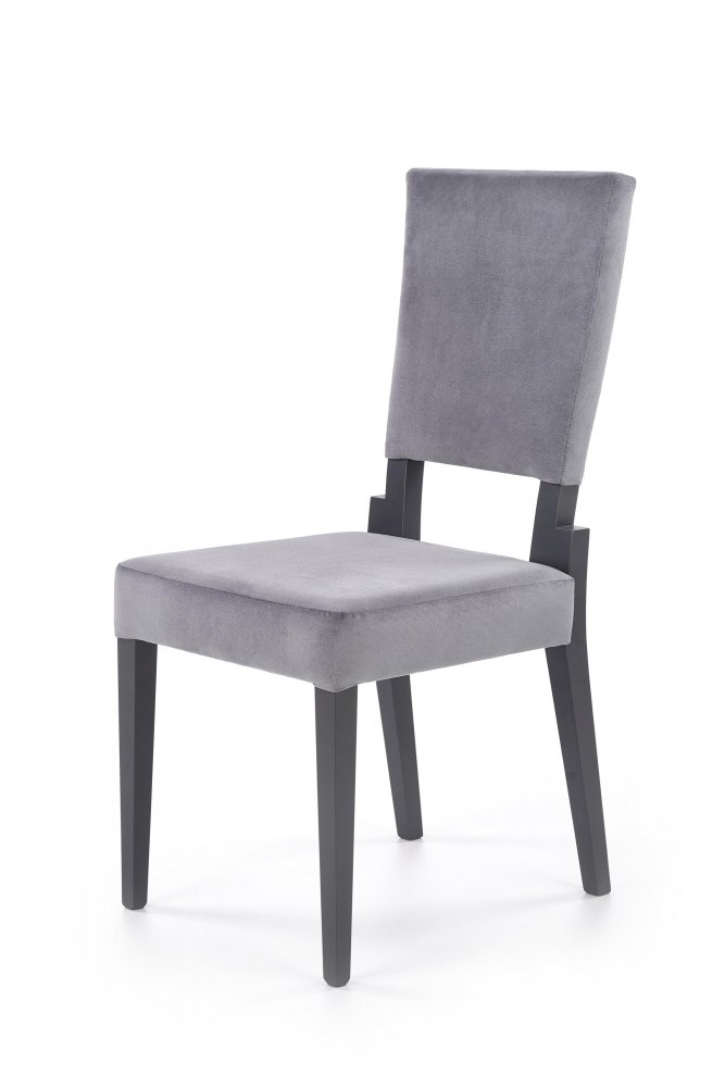 Levně Jídelní židle SORBUS – masiv, látka, více barev Grafit / šedá