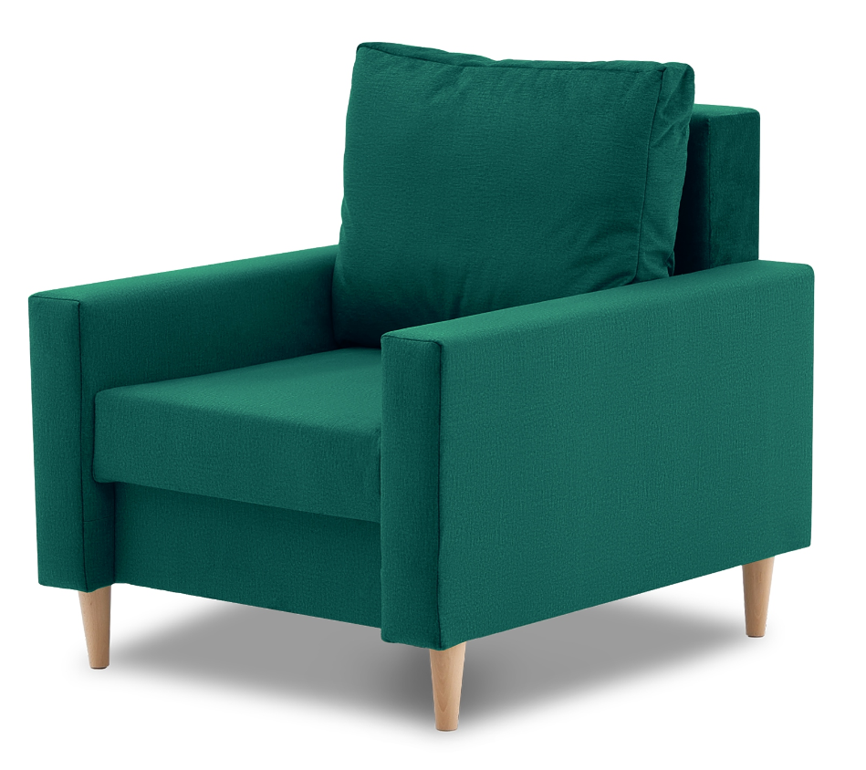 Relaxační křeslo BELLIS — látka, více barev Zelená