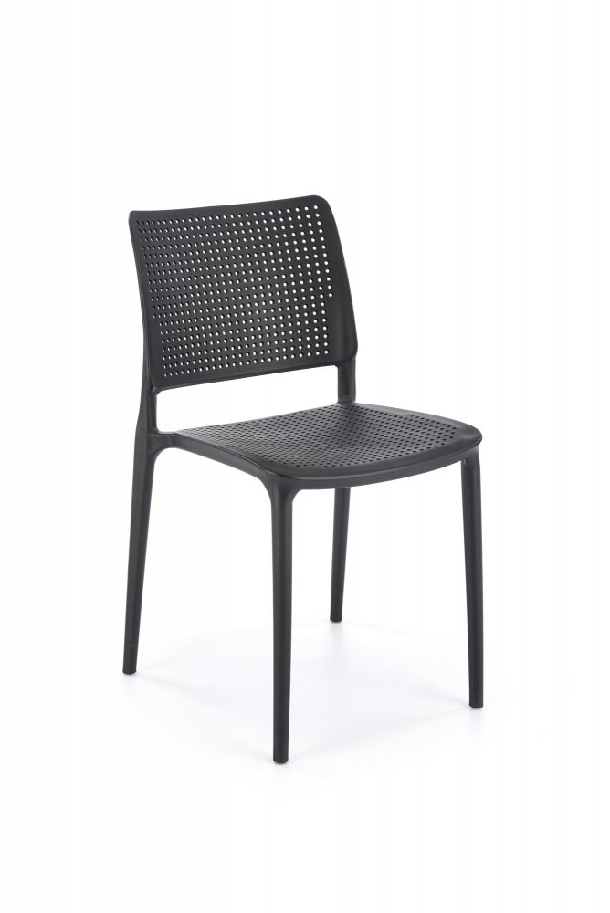Plastová židle TOAD — černá