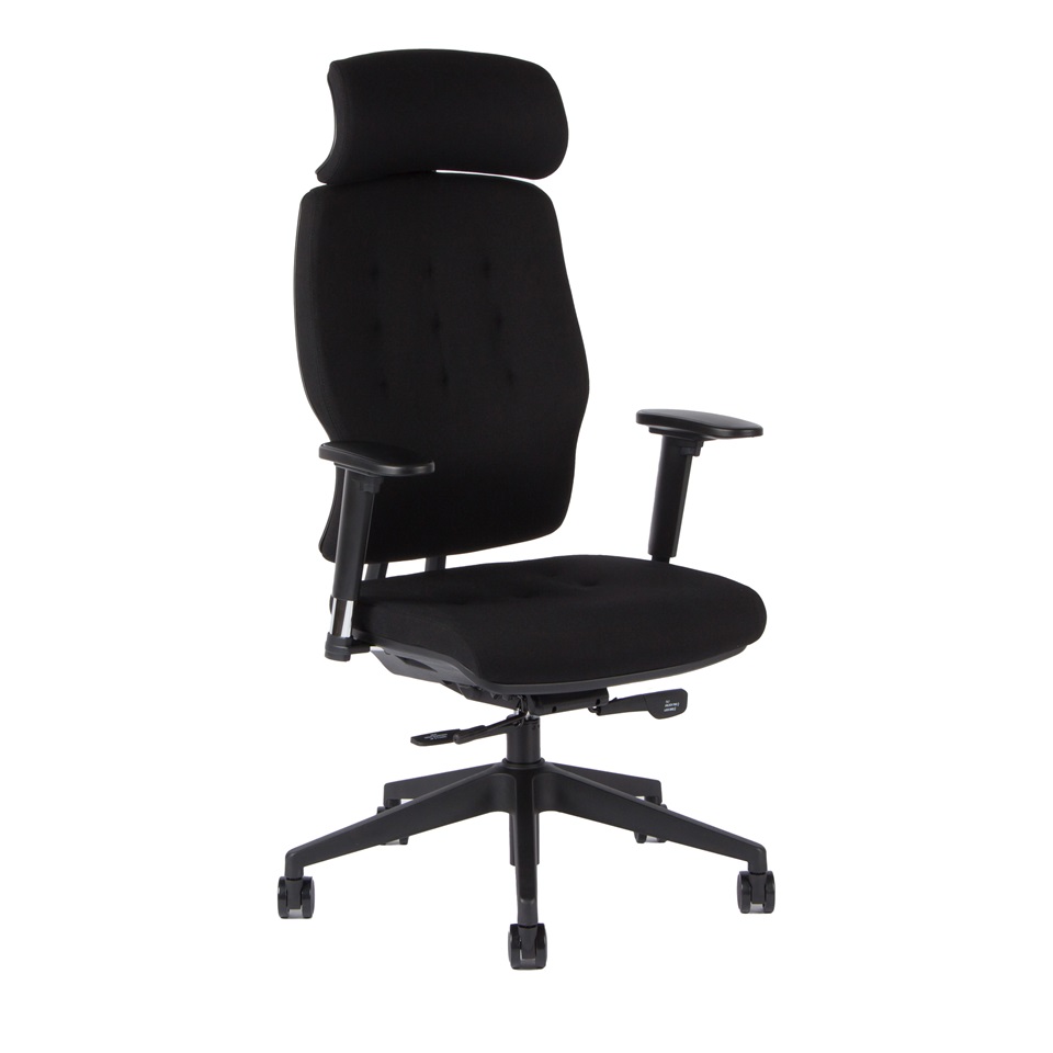 Kancelárska ergonomická stolička SELENE — viac farieb Čierna F91
