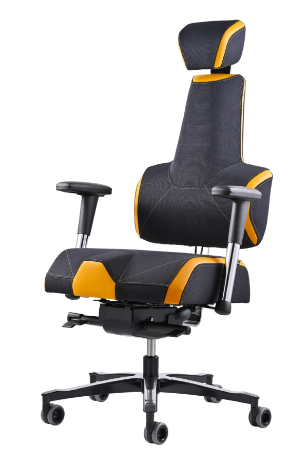 Levně Zdravotní herní židle THERAPIA E+GAMER –⁠ černo-oranžová