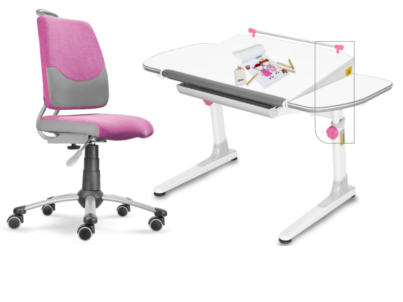 Mayer Dětský set Actikid A3 W58 - růžový, set židle + stůl
