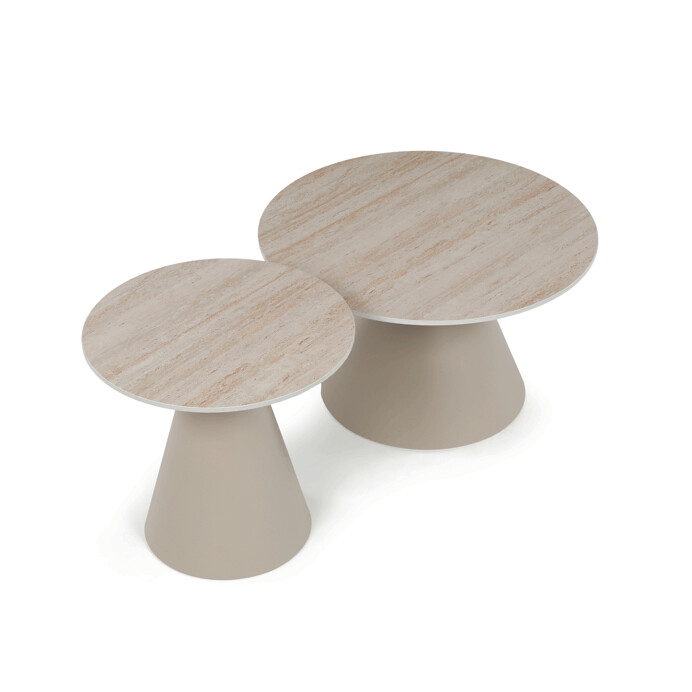 Konferenční stolek ARID II – 70x70x40,5cm, keramika, travertin Autronic (obrázek 5)