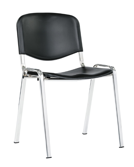 Konferenční židle TAURUS PC ISO - plast, černá