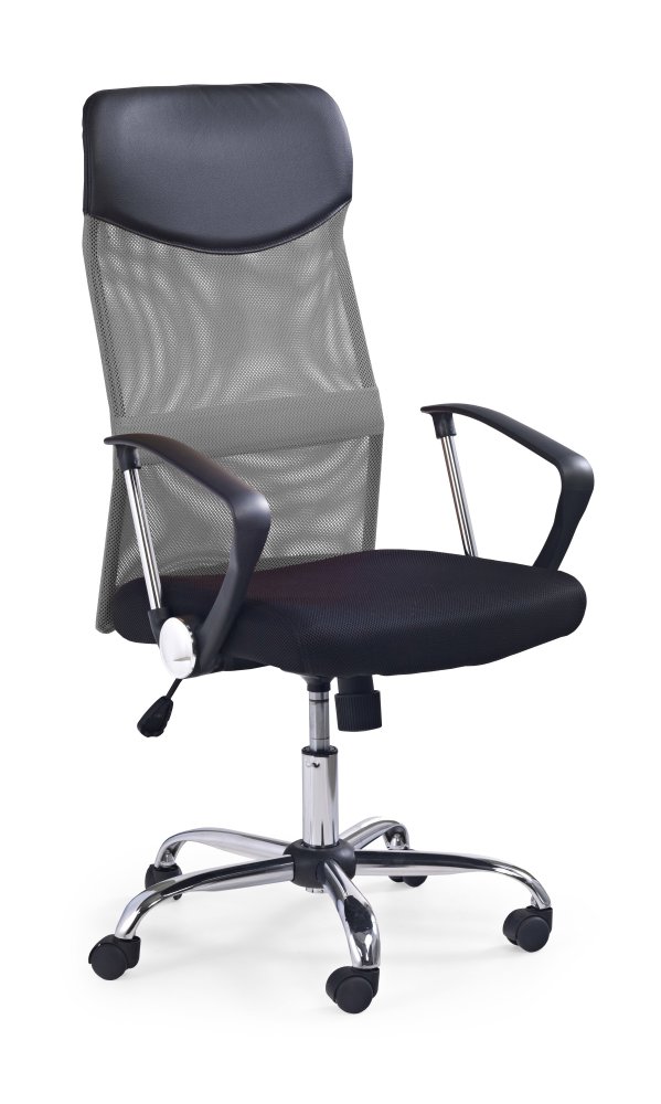 Kancelářská otočná židle VIRE - látka, síť, více barev Šedá