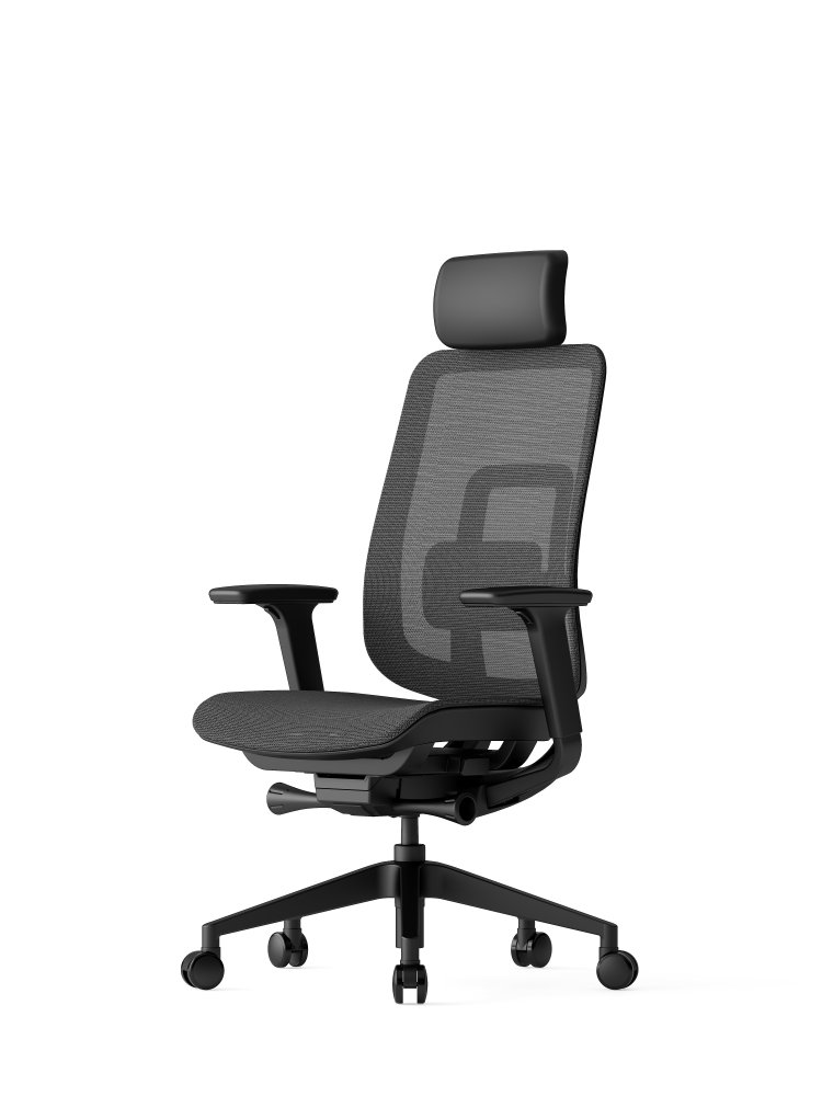 Ergonomická kancelárska stolička K42 MESH SP – sieť, čierna