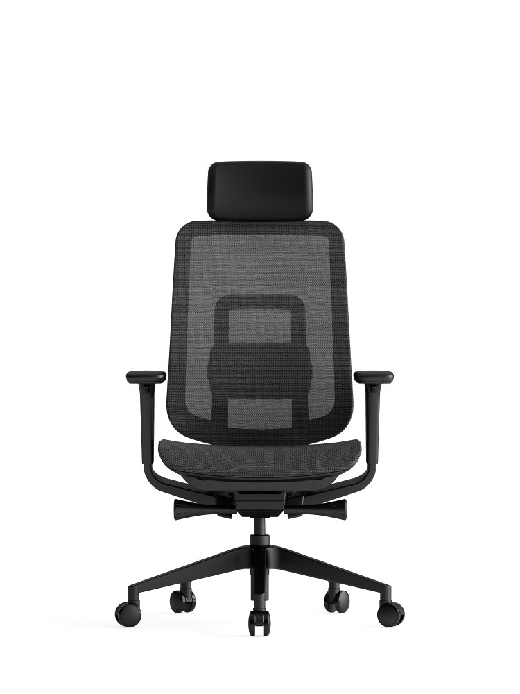 Kancelářská ergonomická židle K42 MESH SP – síť, černá (obrázek 5)