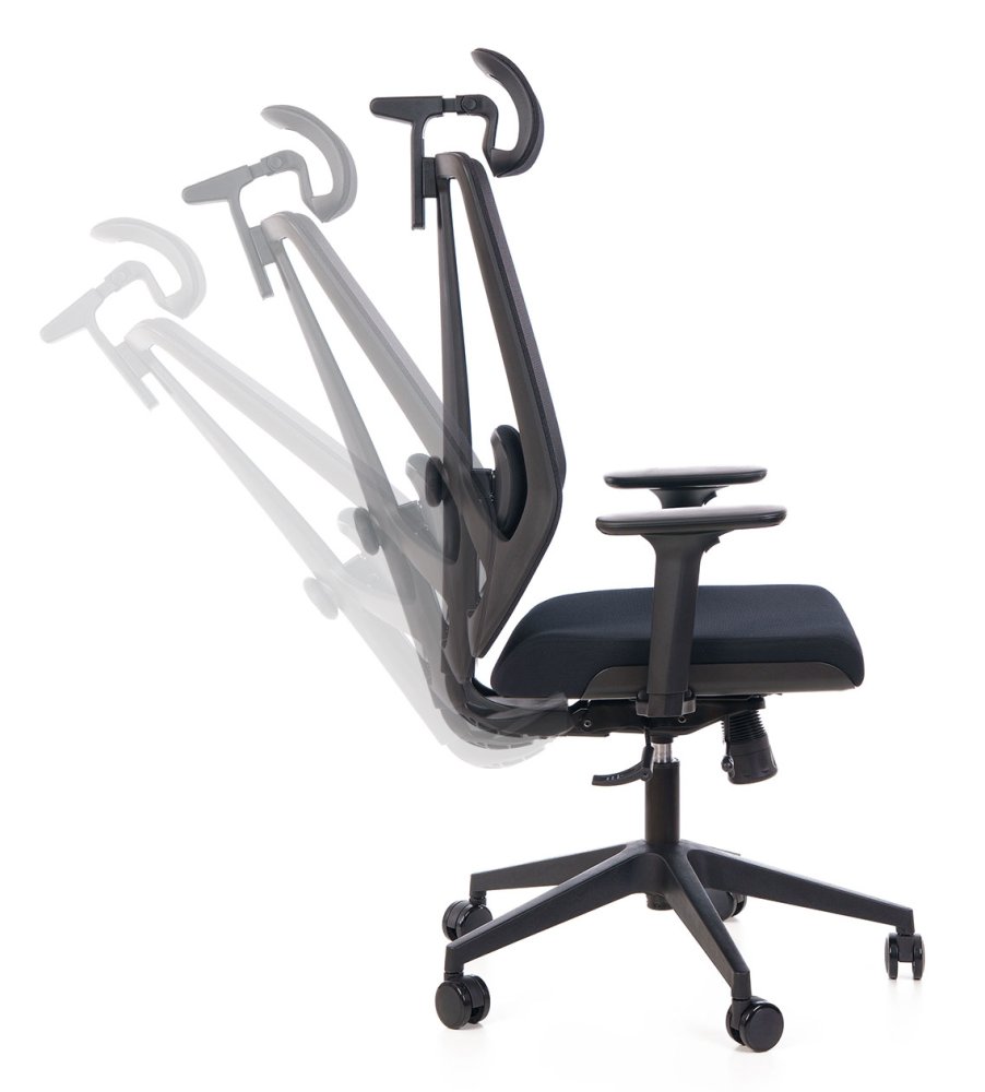 Ergonomická kancelářská židle GRENY černá (obrázek 5)