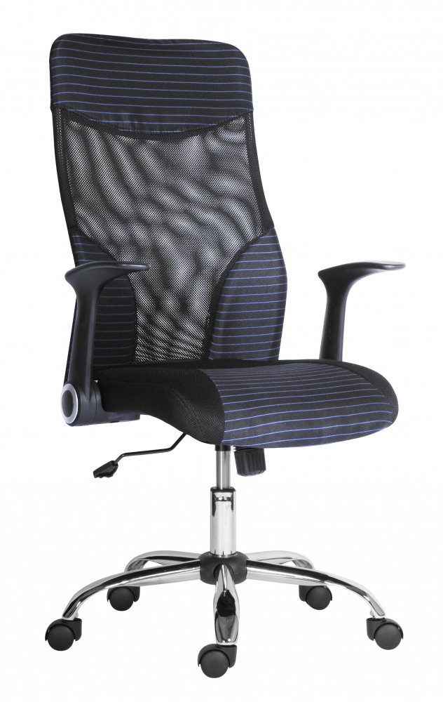 Kancelářská otočná židle Antares WONDER LARGE — více barev, černá síť/látka Modrá