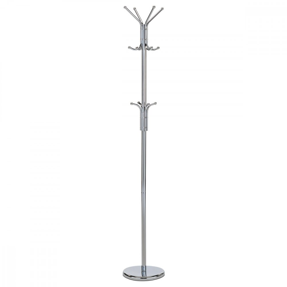 Věšák stojanový DALIDA - 182 cm, kov, lesklý chrom