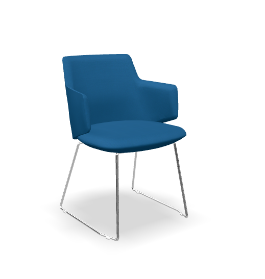 Jednací židle Melody Meeting 360-Q – látka, více barev, LD Seating CSE15 - petrolejová