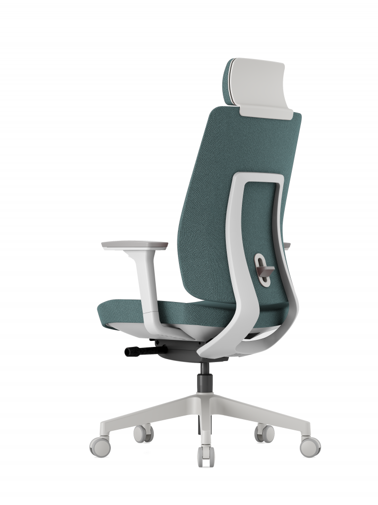 Kancelářská ergonomická židle K50 — bílá, více barev Modrá (obrázek 18)