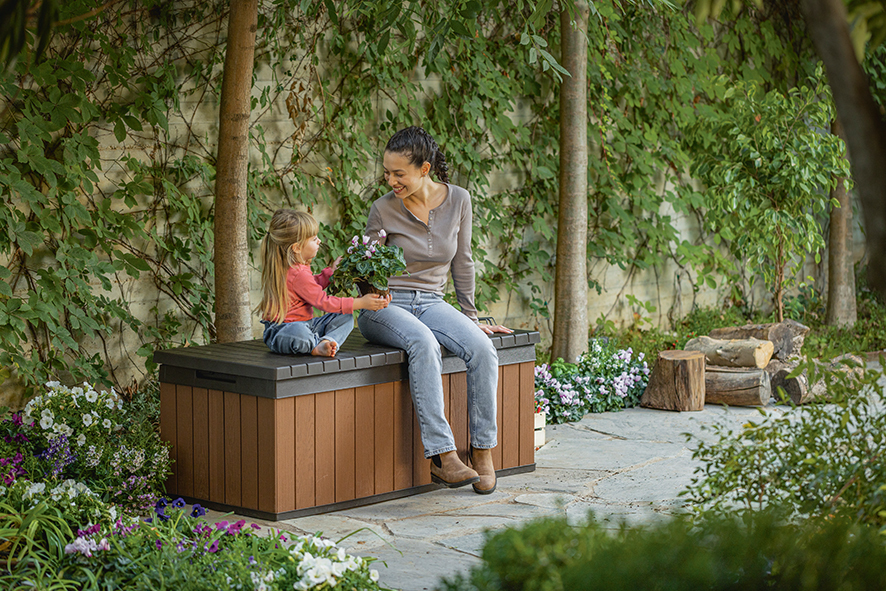 DARWIN úložný box 380 L - hnědý (obrázek 3)