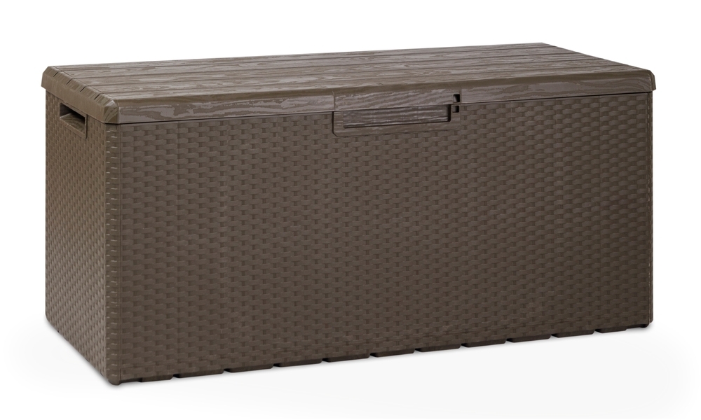 PORTOFINO zahradní plastový úložný box 340 L - hnědá (obrázek 5)